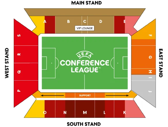 MAPPA STADIO MAINZ ARENA